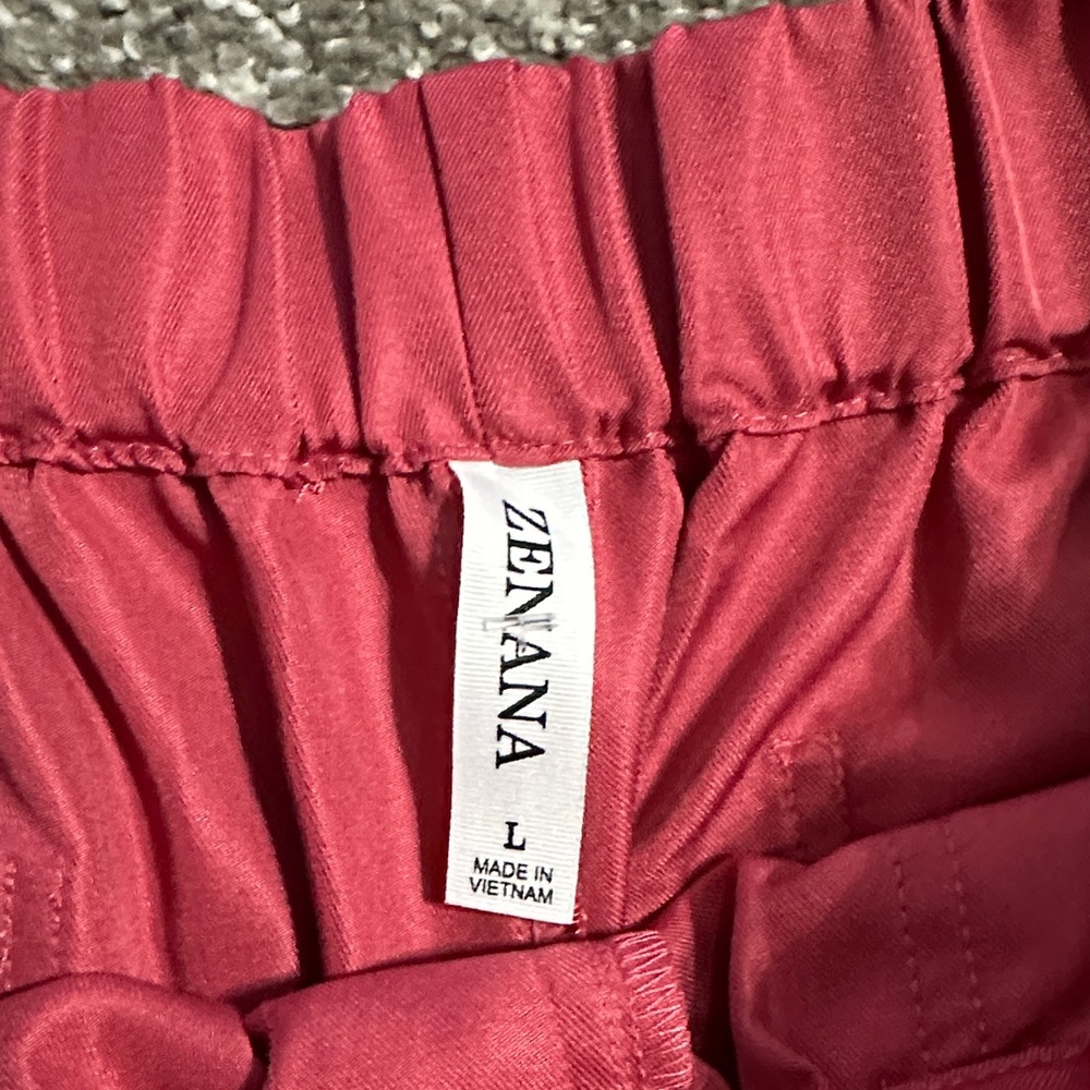 Zenana Outfitters High Waist Pink Shorts - Picture 2 of 6